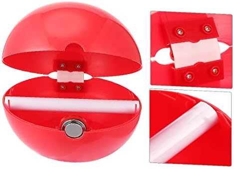 חדש LON0167 180 ממ DIA ABS פלסטיק אדום אדום-תכלית עגולה מחזיק נייר טואלט מחזיק (180 ממ Durchmesser ABS-Kunststoff-Rotter Zweifach-Runder Toettetenpierrollenhalter