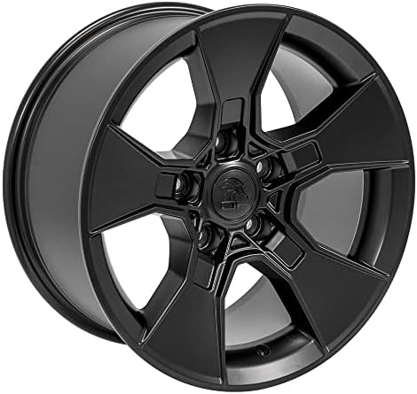OE Wheels LLC 17 אינץ 'חישוקים מתאימים לחישוקים 17 אינץ' ג'יפ רנגלר, גלדיאטור DF02 סאטן גלגל שחור