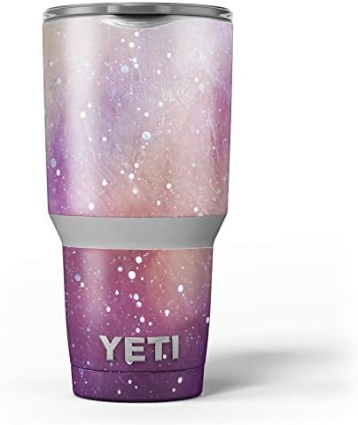 תכנן Skinz משטח שרוט סגול וכתום גרוע - ערכת עטיפת ויניל מדבקות עור תואמת את כוסות הכוס הקירור יותר של Yeti Rambler יותר