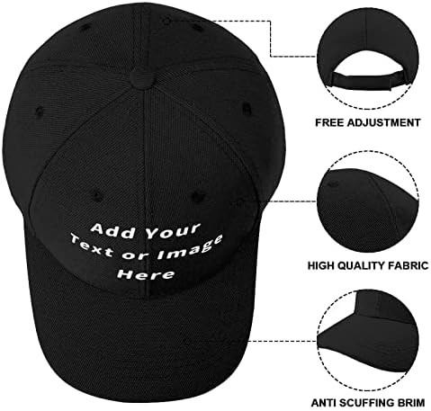 אישית מותאם אישית בייסבול כובעי יוניסקס גברים נשים אבא כובע להוסיף שלך טקסט תמונה שם מספר שיא כובע עבור ייחודי מתנה