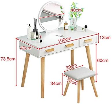 שולחן שולחן איפור של Ldchnh חדר שינה מיני קוסמטי קטן שולחן קבלת ארון ארון קוסמטי פשוט שולחן קוסמטי