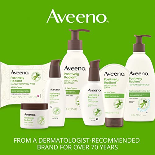 Aveeno ברורה גוון עור מקציף ניקוי פנים ללא שמן עם תרופות לאקנה של חומצה סליצילית לתמציות עור וסויה המועדות לפריצה, היפואלרגניות ולא קומדוגניות, 6 פל. עוז, חבילה של 3