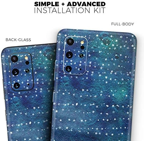 תכנן Skinz הכוכבים הירוקים הכחולים הכחולים השטחיים מגן על מדבקות ויניל עטיפת עור עטיפה תואמת לגלקסי S20 Samsung Samsung