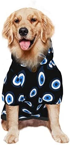 קפוצ'ון גדול של כלבים מרושע עיניים-טייפרו-טראו סוודר בגדי חיות מחמד