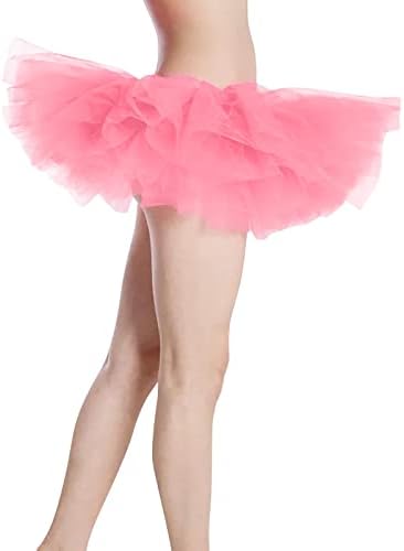 חצאית טוטו לנשים מיני חצאיות טוטו רוקדות בנות ריקוד למבוגרים DKIRT 5 חתיכות חצאית טול טול חצאית MASH MASH