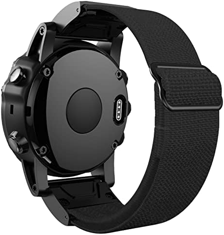 Ezzon Quickfit Watchband Strap עבור Garmin Fenix ​​6 6x Pro 5x 5 Plus 3HR 935 945 S60 Loop Nylon 22 26 ממ להקת שעון אלסטית עבור Fenix ​​7 7x צמיד כף יד
