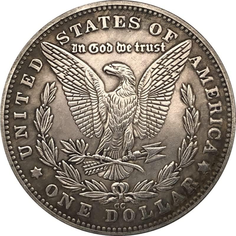 צ'ינגפנג 38 ממ מטבע דולר עתיק כסף אמריקאי מורגן טראמפ מטבע 1881 סמק 146