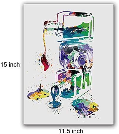 בקבוק לק בצבעי פוסטר צבעי קיר קיר קיר לאומנות בית/ציפורניים סטודיו/יופי תפאורה סלון - בנה לכה בד הדפס קיר ציור אמנות מוכן לתלייה מתנות - כן קרס ותלייה 12x15 אינץ '