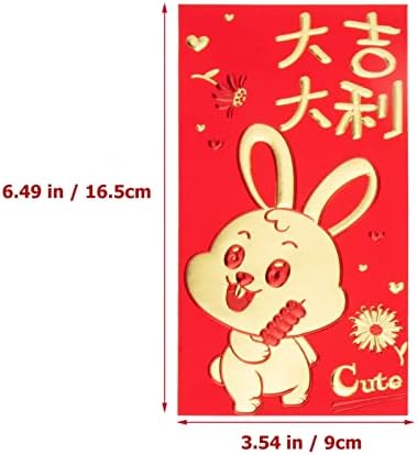עמוסכיף כסף מעטפת סיני אדום מעטפת מתנה לשנה חדשה 30 יחידות אדום מעטפות עם 6 דפוסים חדש שנה קריקטורה אדום מנות כסף שקיות מזל אדום מעטפת חתונה אדום מנות 2023 סיני אדום מעטפה