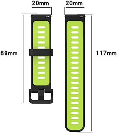 להקות פיטורן 6-חבילות תואמות ל- Huawei Watch GT3 46 ממ /42 ממ החלפה 22 ממ /20 ממ סיליקון רך שני צבעים רצועת כף יד ספורט צנתיים מהיר שחרור מהיר שעון עבור GT 3 Smartwatch