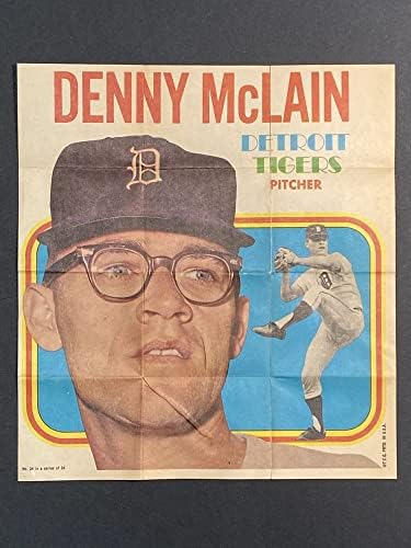 1970 Topps 24 Denny Mclain Detroit Tigers VG/Ex Tigers