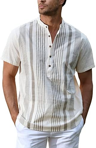 חולצת שרוול קצרה של אפטרו הנלי קו אפרו חולצת חוף כותנה