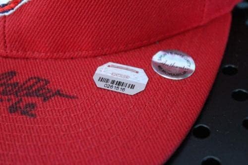 בוב פלר HOF 62 חתימת אינדיאנים כובע חתימה אוטומטית זיכרונות רכובים 261516 - כובעי חתימה