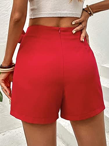 מכנסיים קצרים של Devtu לנשים מכנסיים קצרים בצד הקשר המוצק לנשים