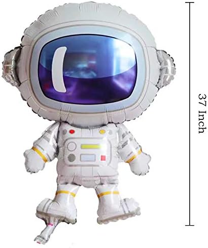 5 יחידות חמוד בגודל גדול בחלל חיצוני בלוני קריקטורה אסטרונאוט בלוני בלוני טילים לילדים כוכב לכת ציוד מסיבות מסיבת מקלחת לתינוק מסיבת יום הולדת。
