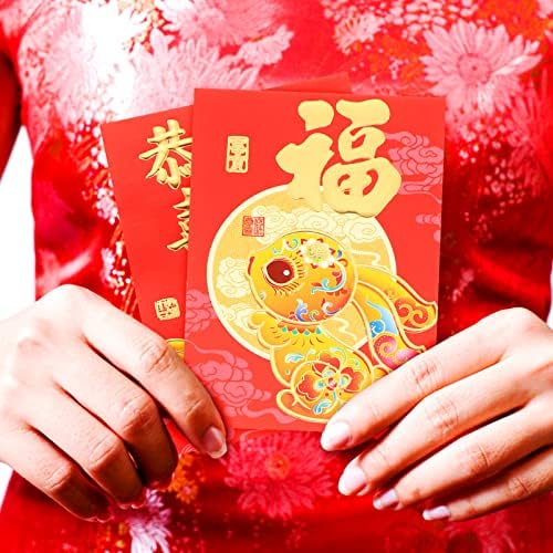 60 יחידות 2023 סיני אדום מעטפות סיני גלגל המזלות ארנב אדום מנות מזל כסף מעטפות ארנב שנה כסף שקיות אביב פסטיבל חדש שנה מתנות