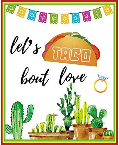 קישוטי אהבה של Homond Taco Bout, פיאסטה מקסיקנית עם מקלחת כלות עם עיצוב מסיבת רווקות, ציוד מסיבות אירוסין לחתונה, באנר, בלון, שלט