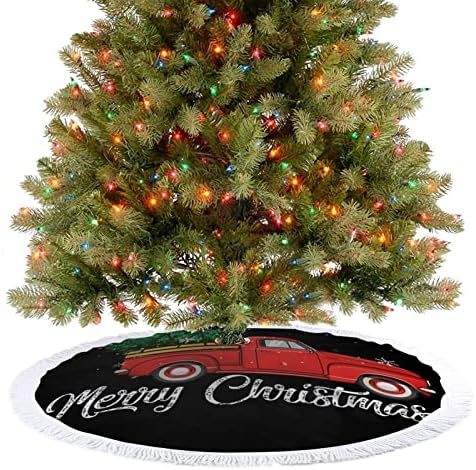 חצאית עץ Chirstmas עץ חג המולד מחצלת עץ עץ חג המולד עם מקשק הבית של מסיבת נופש 30 × 30