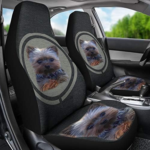 כיסויי מושב מכוניות הדפס של Pawlice Yorkshire Terrier