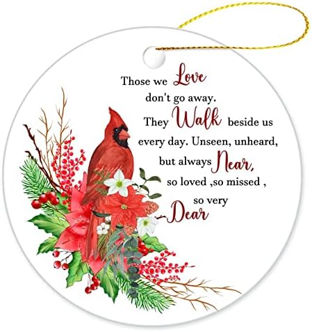 קישוטי זר ציפורים אדומות תלויות קישוטים אלו שאנחנו אוהבים אל תסתלקו קישוטים סובלימציה קישוט זיכרון לקישוט עץ חג המולד אביזרים תלויים נשלחים מאיתנו