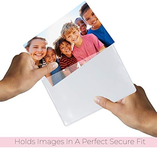 להקפיא מסגרת מסגרת תמונה מגנטית ברורה כיסי מסגרת לארון בית ספר מקרר, או כל משטח מגנטי 18 חבילה מחזיקה תמונות 2.5 x 3.5