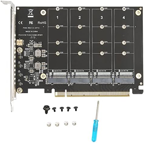 NVMERAIDCARD, M.2 מתאם SSD מהירות גבוהה PCIEX16 ממשק עבור 4 NVME PCIE פרוטוקול SSDS עבור PCIE3.04.0