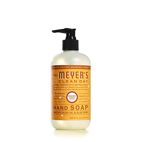 סבון הידיים של גברת מאייר, עשוי משמנים אתרים, פורמולה מתכלה, ציפורן תפוז במהדורה מוגבלת, 12.5 פל. עוז