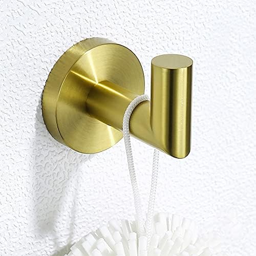 UXZDX מצופה זהב חומרת אמבטיה חומרה מדר מגבת מתלה טואלט מחזיק נייר חלוק וו נירוסטה אביזרי אמבטיה זהב