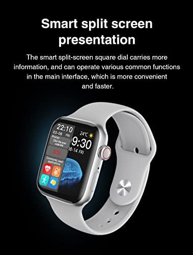 X22 Pro Watch Smart Watch, Tracker Tracker 1.75 מסך מגע התואם לאנדרואיד ואייפון טלפון, גשש כושר עם דופק ומוניטור שינה, פעילות