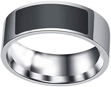 גודל שחור 6 NFC רב -פונקציונלי טבעת חכמה חכמה ללבוש חכם טבעת דיגיטלית יצירתית ושימושית