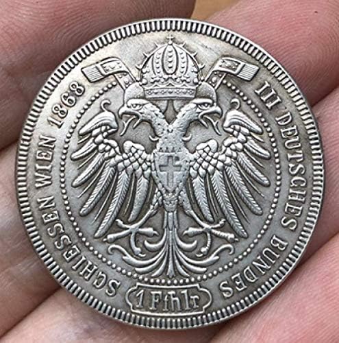 מטבע אתגר 1868 אוסטריה 1 מטבעות Feinthaler עותק 33 5 ממ קישוטי עותק אוסף קישוטי אוסף מתנות אוסף מטבעות