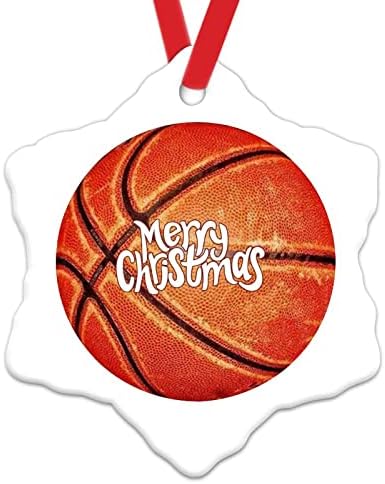 קבוצת ספורט מתנה לחג המולד קישוטים תלויים כדורסל קרמיקה קישוט לחג המולד קבוצת כדורסל מתנה קישוטי עץ חג המולד לחברים מאושרים