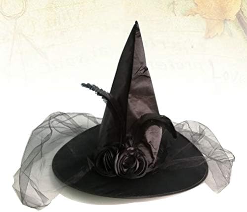 סוימיס ליל כל הקדושים מכשפה כובע קישוט עלה רשת מכשפה כובעי מסכות חגיגי מפלגה