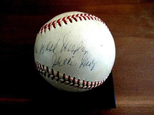 ווילי מייס רוי MVP ניו יורק ענקים HOF חתום אוטומטי של ג'יילס בייסבול של שנות החמישים משנת 1950 - כדורי בייסבול עם חתימה